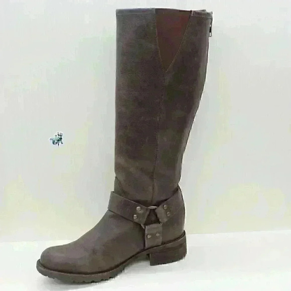 LL Bean Women's Brown Leather Rustic Harness Riding Boots Size US 6 M - Picture 3 of 12